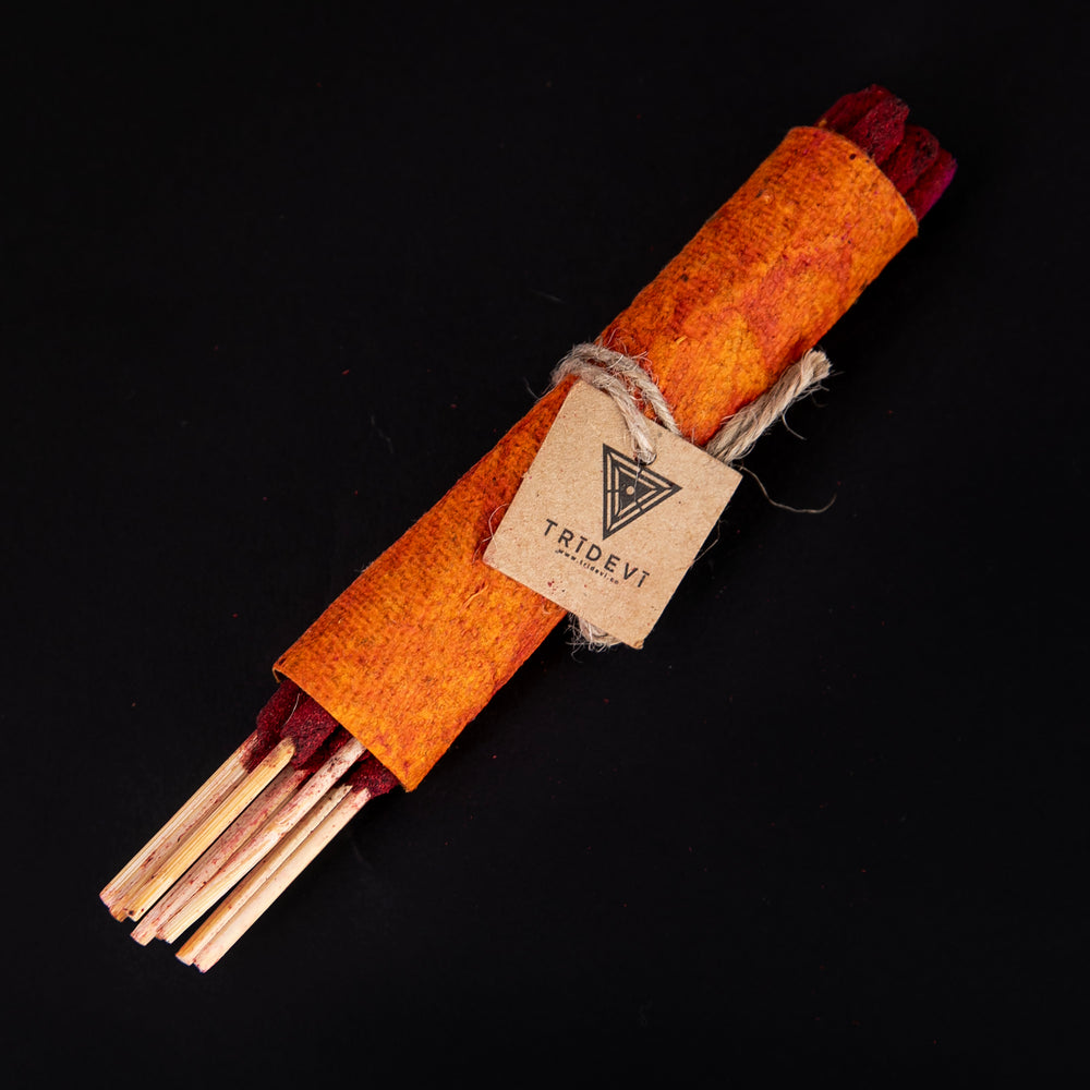 'Red Lotus' Hand-Rolled Incense | TRĪDEVĪ