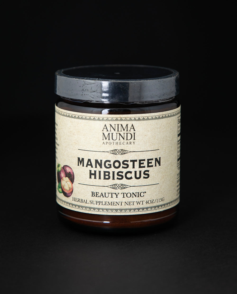 Amber glass jar of Anima Mundi's 